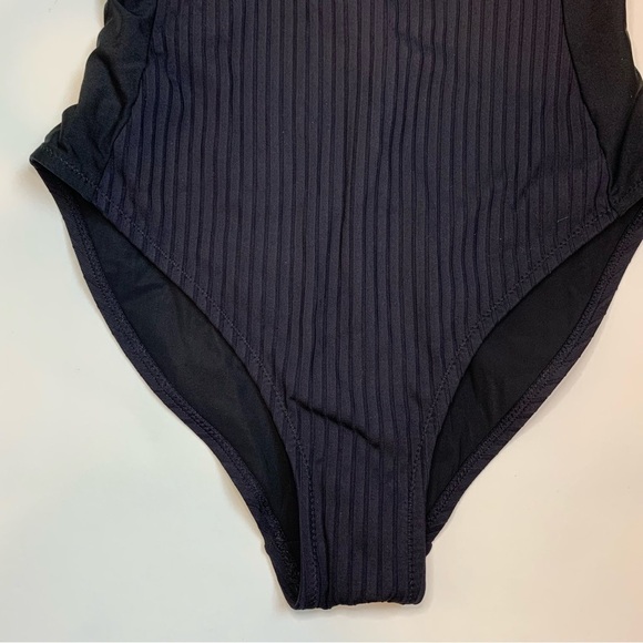 Athleta Rib Asym One Piece Swimsuit One Shoulder Ribbed Asymmetrical Strap XS - Picture 4 of 16